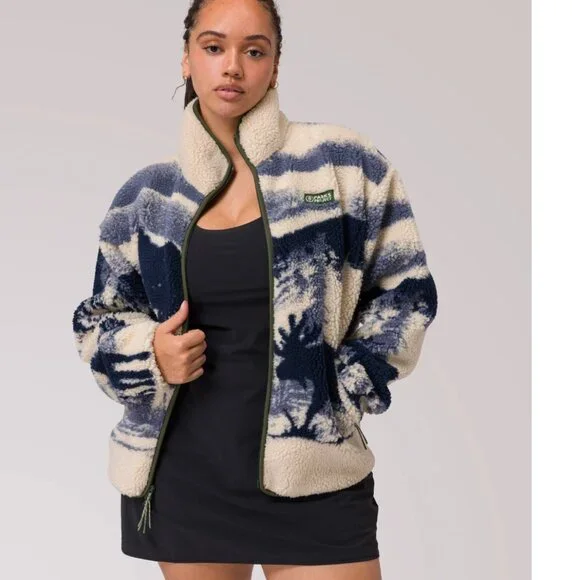 SOLD!!! NWT Parks Project Acadia Moose Full Zip High Pile Fleece XXL - Picture 2 of 6